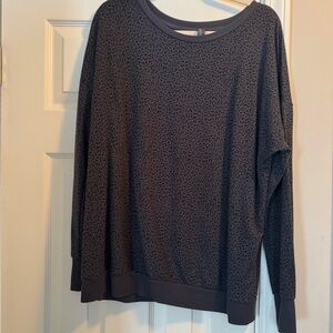 Women's Leopard Print Crew Neck Sweater